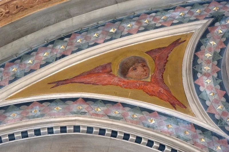 155-Modesto Faustini-Testa alata rivolta a destra - Santuario Santa Maria delle Grazie, Brescia  
